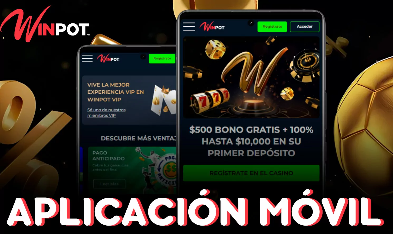 la aplicación móvil gratuita de Winpot