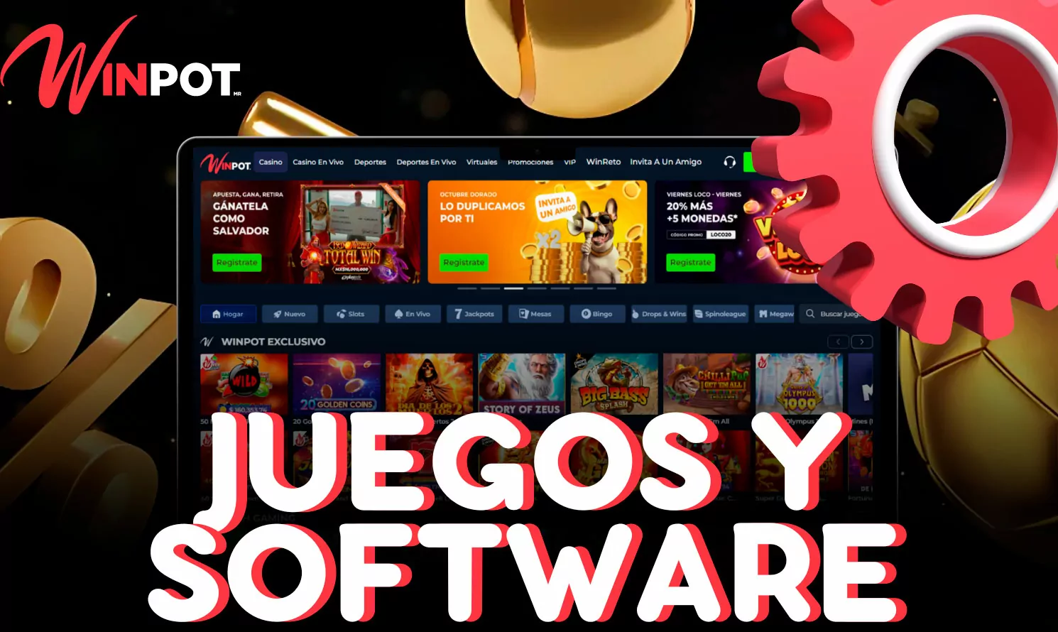 Hay muchos juegos disponibles en Winpot